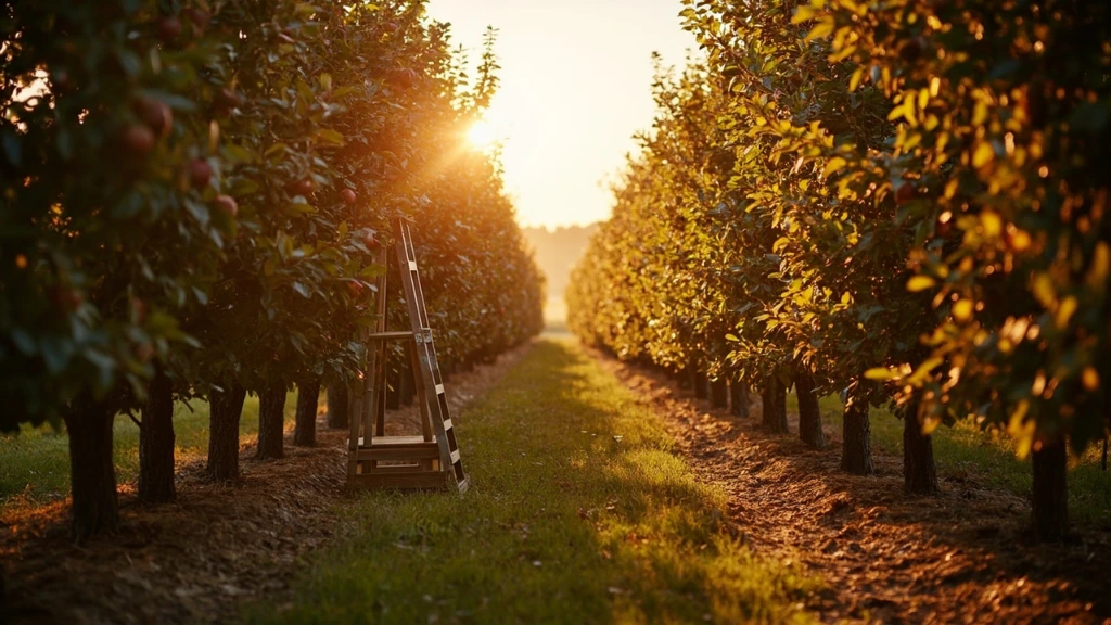 Apple harvest in the home orchard, October